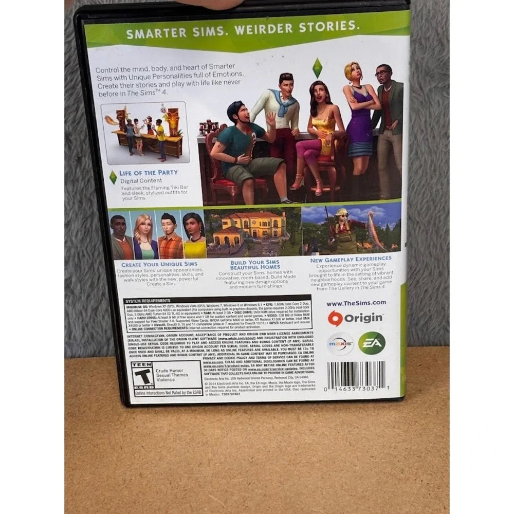 The Sims 4 Limited Edition PC DVD-ROM 2014 EA Maxis Life of the Party Content